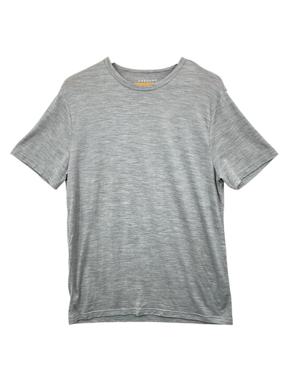 Unbound Merino Tee Shirt Mens Large Gray 100% Merino Wool Crew Base Layer